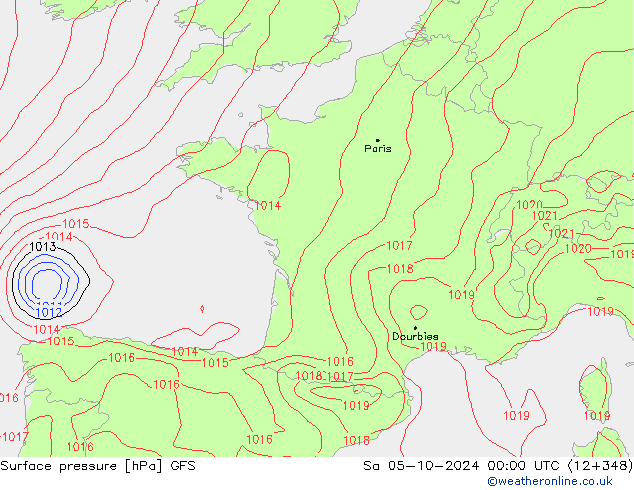 GFS: Sa 05.10.2024 00 UTC