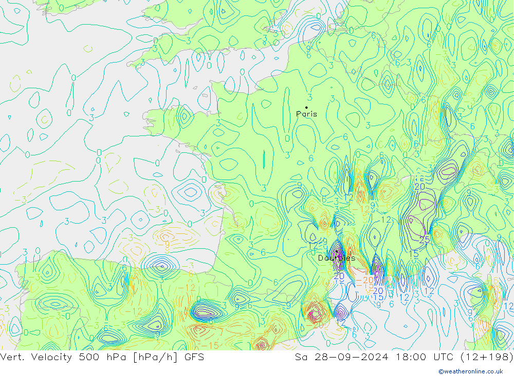 Vert. Velocity 500 гПа GFS Сентябрь 2024