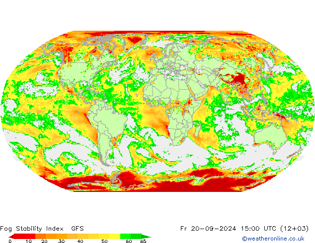 Fog Stability Index GFS Fr 20.09.2024 15 UTC