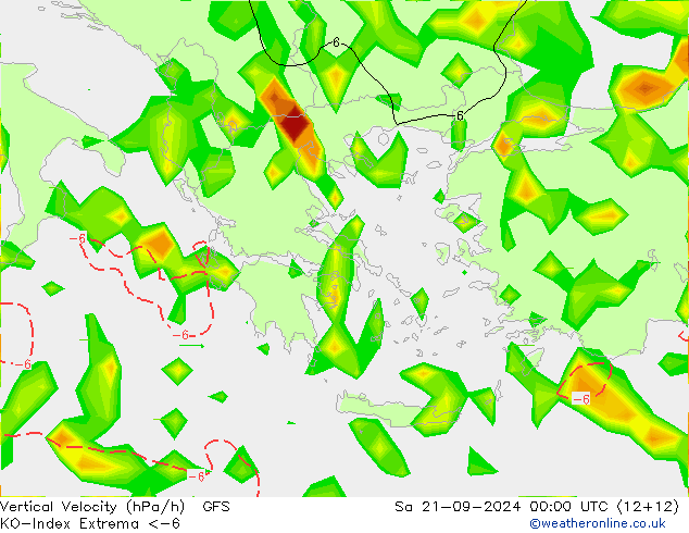 Convection-Index GFS septembre 2024