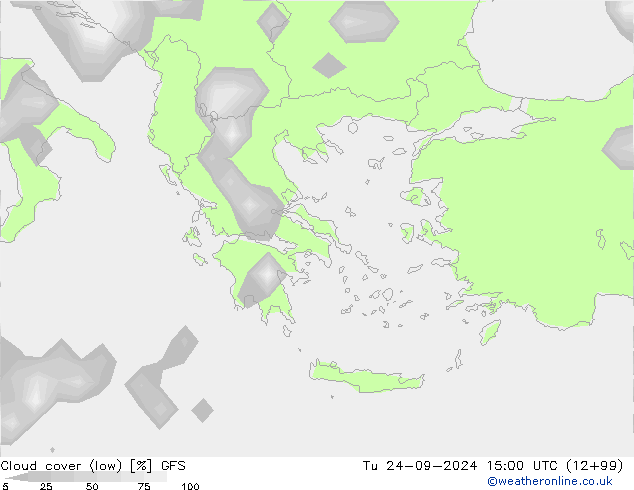 nuvens (baixo) GFS Ter 24.09.2024 15 UTC