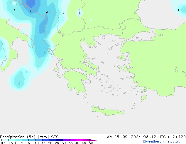 Z500/Regen(+SLP)/Z850 GFS wo 25.09.2024 12 UTC