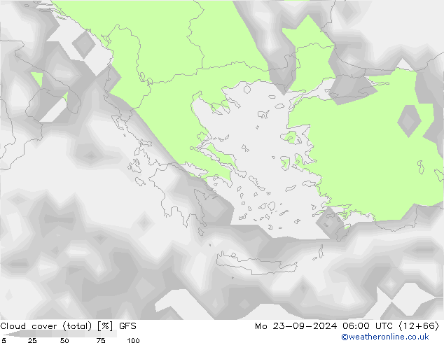 Nubi (totali) GFS Settembre 2024