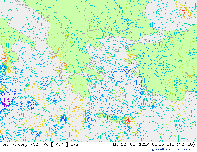 Vert. Velocity 700 hPa GFS  23.09.2024 00 UTC