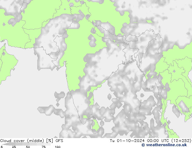 Cloud cover (middle) GFS Tu 01.10.2024 00 UTC