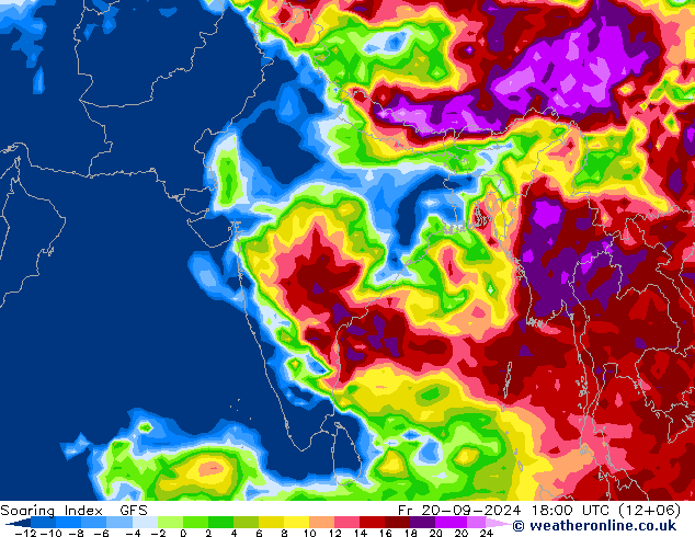 Soaring Index GFS vr 20.09.2024 18 UTC