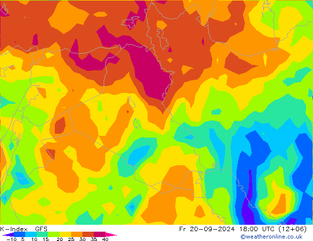 K-Index GFS september 2024