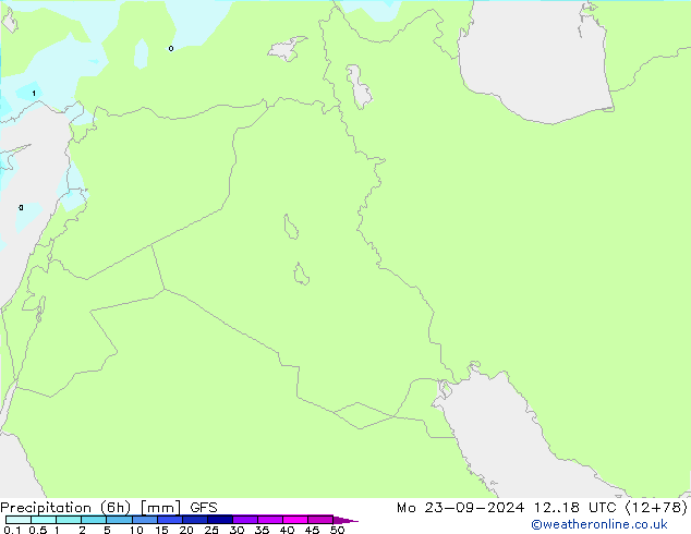 Z500/Rain (+SLP)/Z850 GFS Mo 23.09.2024 18 UTC