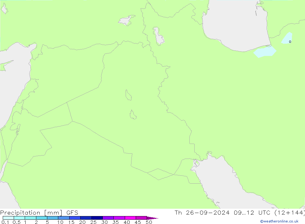 Precipitation GFS Th 26.09.2024 12 UTC