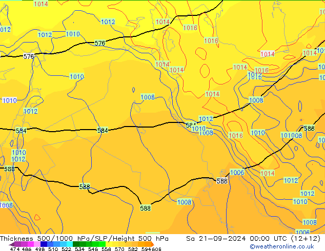 Thck 500-1000hPa GFS Sa 21.09.2024 00 UTC