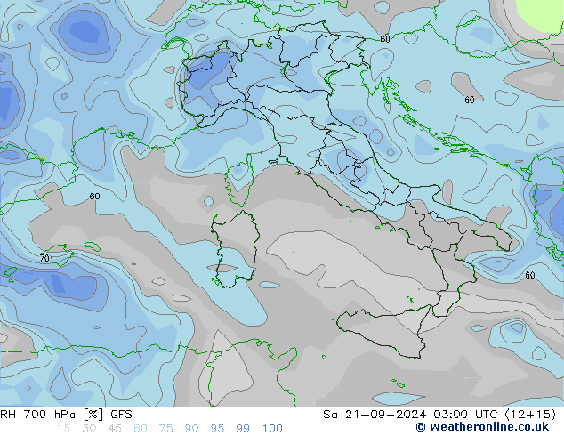 RH 700 hPa GFS So 21.09.2024 03 UTC