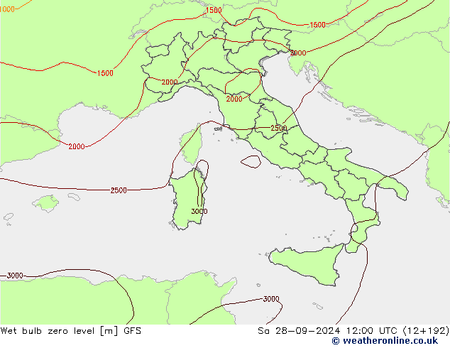 Theta-W Sıfır Seviyesi GFS Cts 28.09.2024 12 UTC