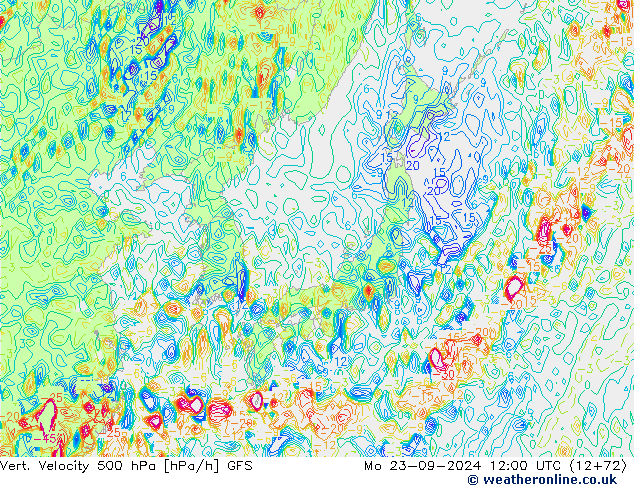 Vert. Velocity 500 hPa GFS  23.09.2024 12 UTC