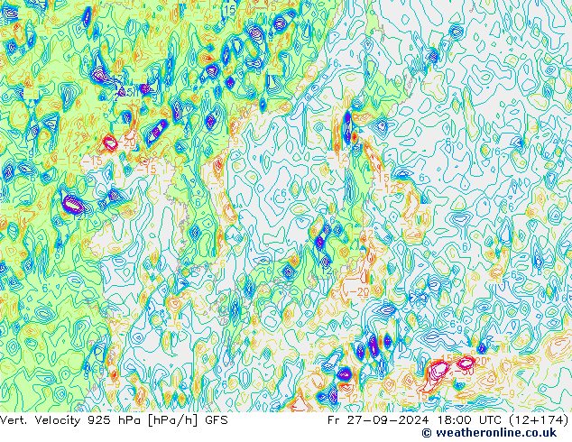 Vert. Velocity 925 hPa GFS  2024