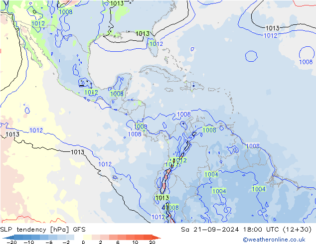 tendencja GFS so. 21.09.2024 18 UTC