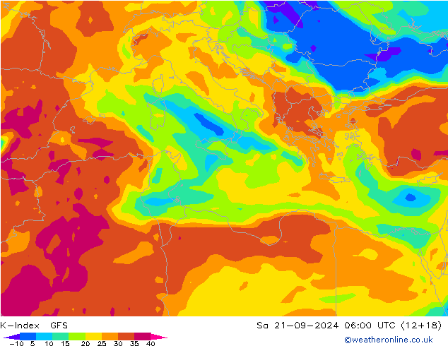 K-Index GFS So 21.09.2024 06 UTC