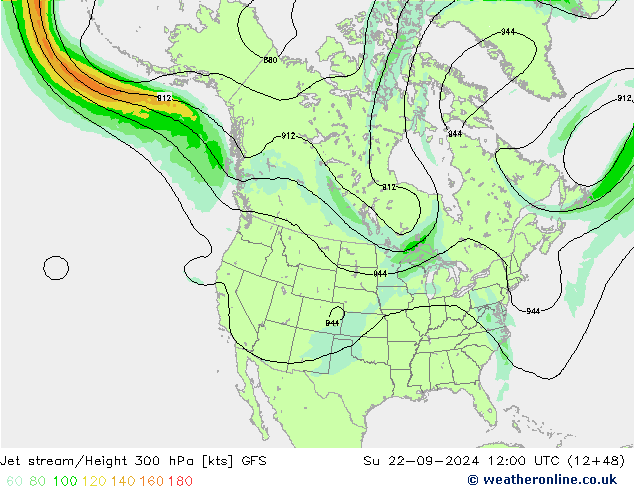 Polarjet GFS So 22.09.2024 12 UTC