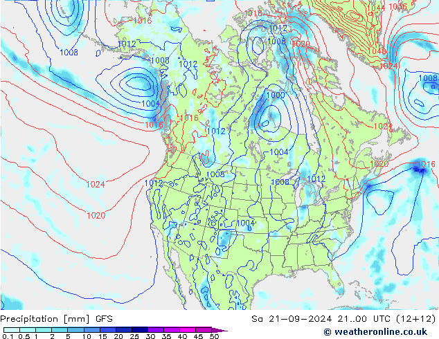 GFS: сб 21.09.2024 00 UTC