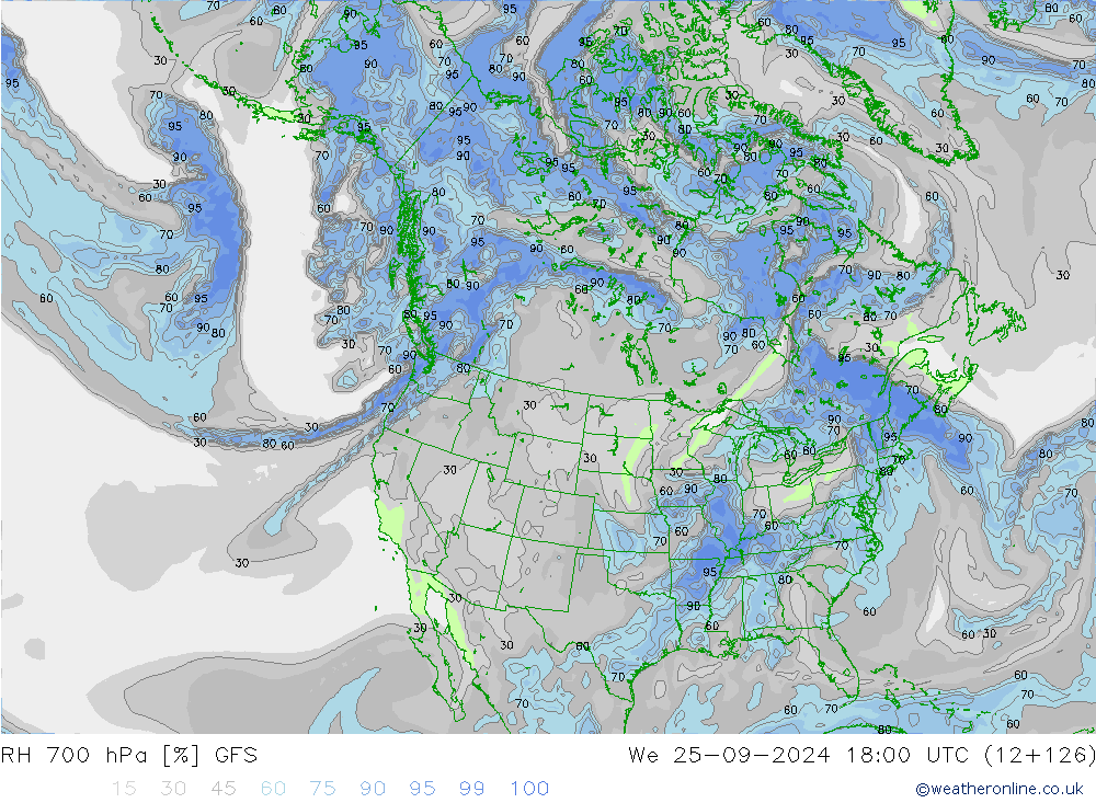 RH 700 hPa GFS Setembro 2024