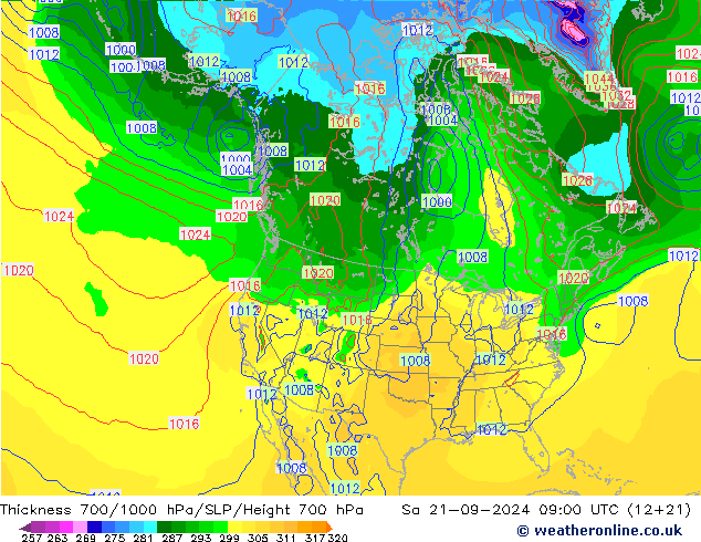 Thck 700-1000 hPa GFS Sa 21.09.2024 09 UTC