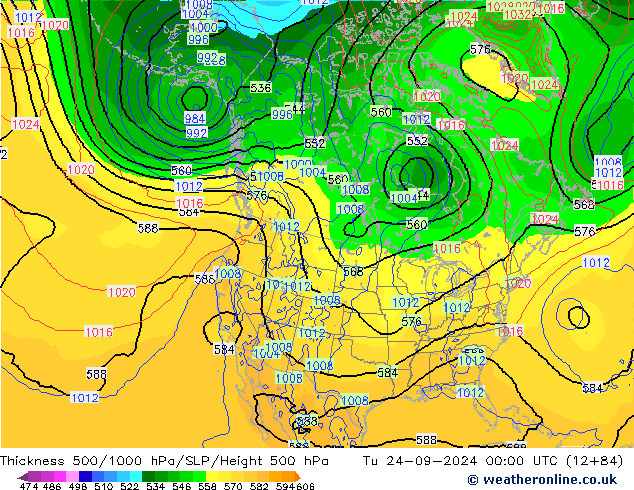 Thck 500-1000hPa GFS Tu 24.09.2024 00 UTC