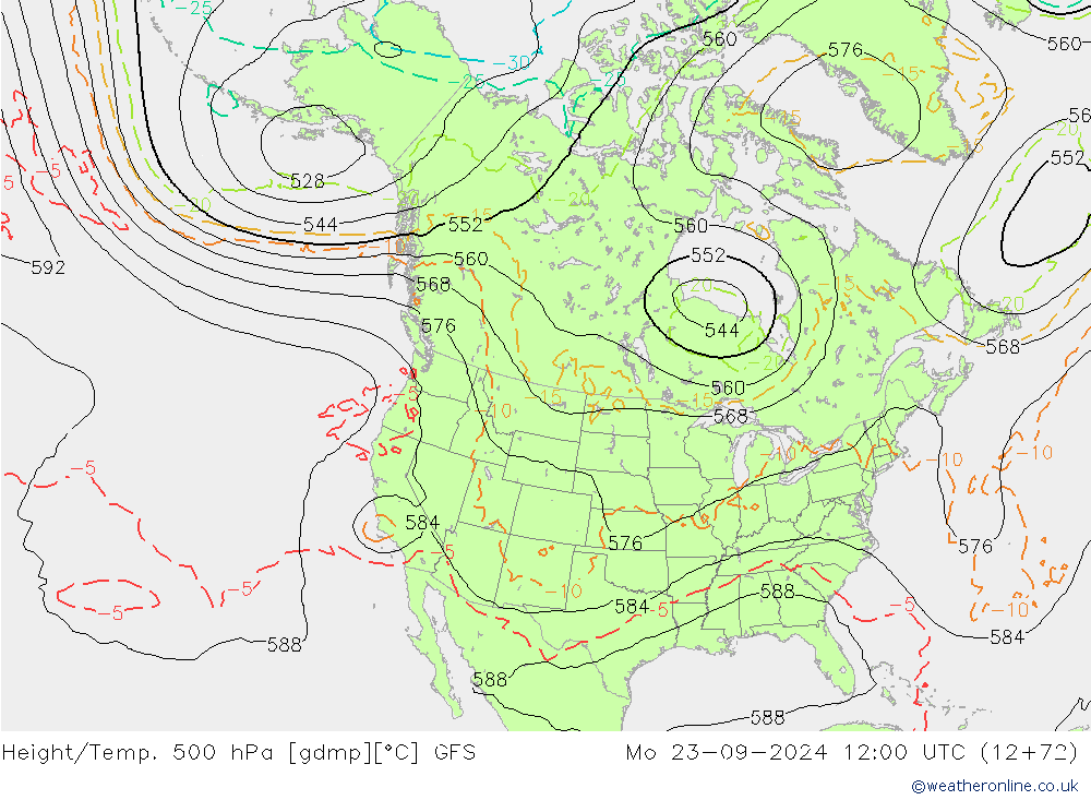 Z500/Rain (+SLP)/Z850 GFS September 2024