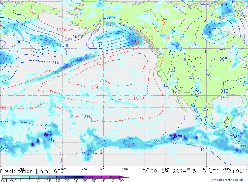 Precipitation GFS Fr 20.09.2024 18 UTC