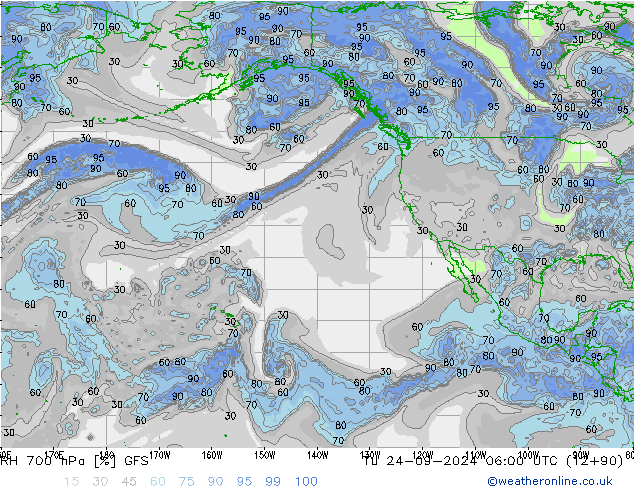 RV 700 hPa GFS di 24.09.2024 06 UTC