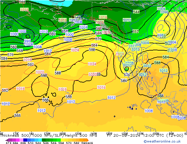 Thck 500-1000hPa GFS Fr 20.09.2024 12 UTC