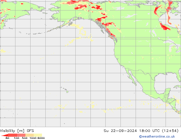 Visibilidad GFS dom 22.09.2024 18 UTC