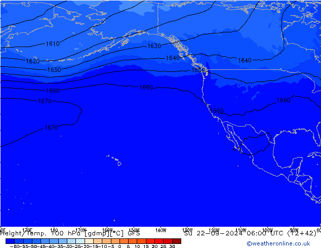 Height/Temp. 100 hPa GFS dom 22.09.2024 06 UTC