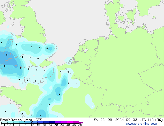 opad GFS nie. 22.09.2024 03 UTC