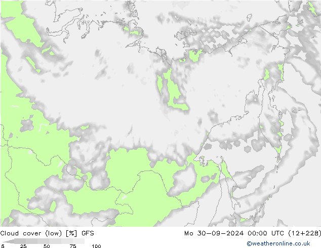 nuvens (baixo) GFS Seg 30.09.2024 00 UTC