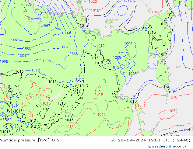 GFS: Su 22.09.2024 12 UTC