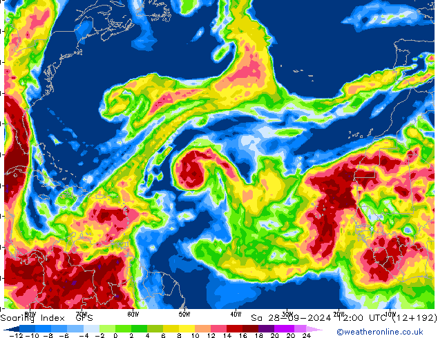 Soaring Index GFS Sa 28.09.2024 12 UTC