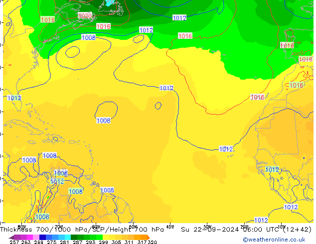 Thck 700-1000 hPa GFS Dom 22.09.2024 06 UTC