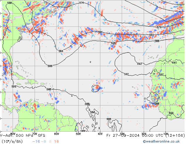 V-Adv. 500 hPa GFS Fr 27.09.2024 00 UTC