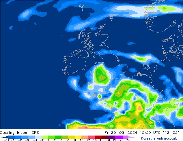 Soaring Index GFS Fr 20.09.2024 15 UTC