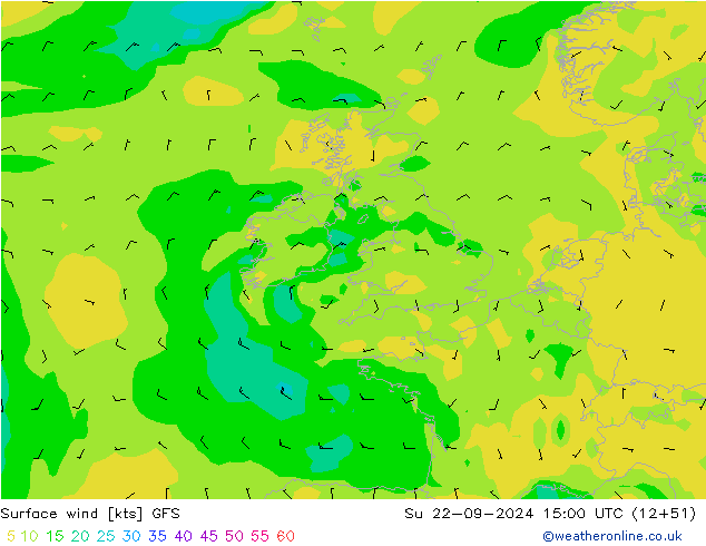 Vento 10 m GFS Setembro 2024