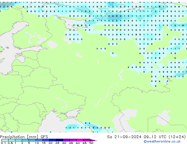 Précipitation GFS septembre 2024