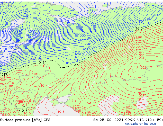 GFS: сб 28.09.2024 00 UTC