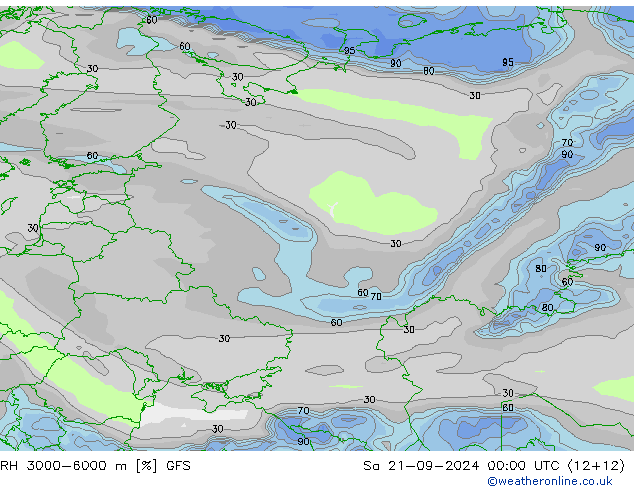 RH 3000-6000 m GFS so. 21.09.2024 00 UTC