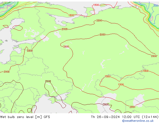 Theta-W Nulgradenniveau GFS do 26.09.2024 12 UTC