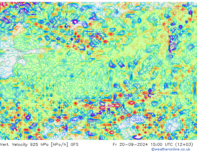 Vert. Velocity 925 hPa GFS wrzesień 2024