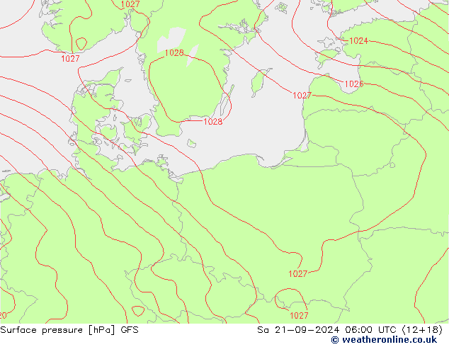 pression de l'air GFS septembre 2024