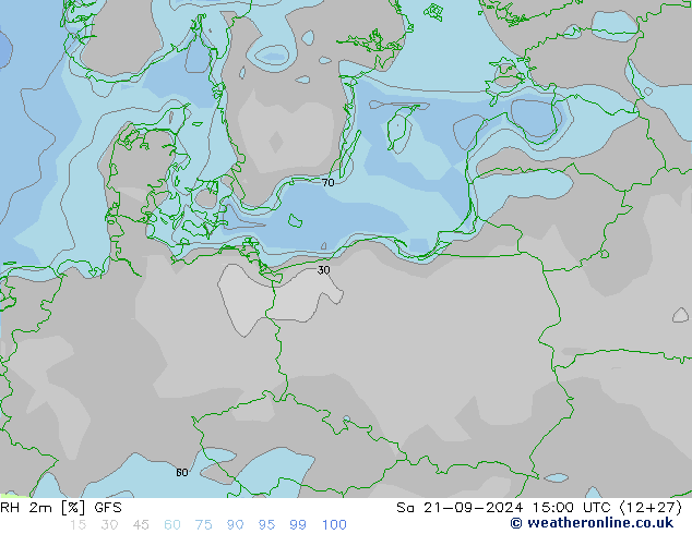 RH 2m GFS Sa 21.09.2024 15 UTC