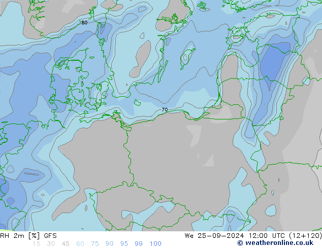 RH 2m GFS St 25.09.2024 12 UTC