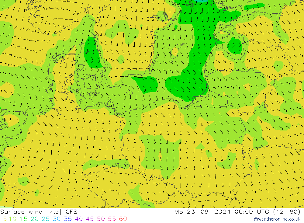  10 m GFS  23.09.2024 00 UTC