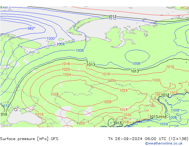 GFS: Do 26.09.2024 06 UTC