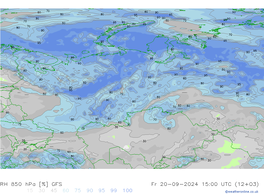 850 hPa Nispi Nem GFS Cu 20.09.2024 15 UTC